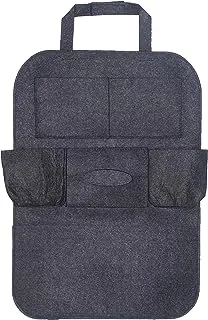Nebras Leather Multifunctional 7 Pockets Car Seat Storage Bag