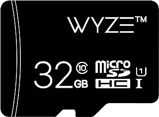 بطاقة تخزين قابلة للتوسيع سعة 32 جيجابايت من Wyze Labs فئة 10، أسود - WYZEMSD32C10