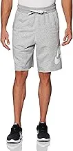 Nike Club Alumni Big Logo French Terry Shorts, Men's, Size S, Dk Grey Heather/White/(White)