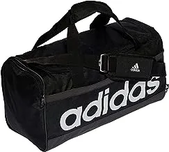 adidas Unisex Essentials Duffel Bag, Black/White, S