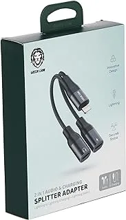 Green Lion 2 in 1 Splitter Adapter(Lightning to Lightning(Charging)+Lightning(Audio)
