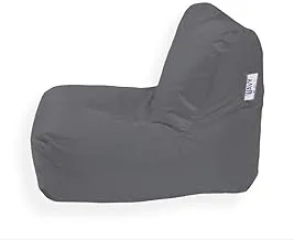 Wavy Joy Chair Velvet Bean Bag, Grey