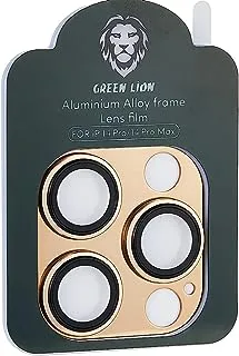 Green Camera Lens Pro Aluminum Protector for iPhone 14 Pro / 14 Pro Max - Gold