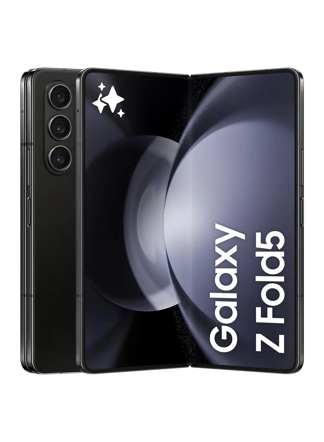 هاتف Samsung Galaxy Z Fold 5 ثنائي الشريحة فانتوم أسود 12 جيجا رام 256 جيجا 5 جيجا - إصدار الشرق الأوسط