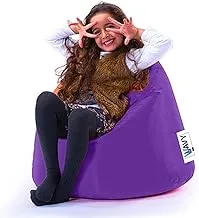 Wavy Kids Comfy Waterproof Bean Bag, Purple