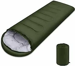 Camping Sleeping Bag - 3 Season Warm & Cool Weather - Summer Spring Fall Lightweight Waterproof for Adults Kids - Camping Gear Equipment, Traveling, and Outdoors