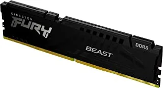 Kingston Technology Fury Beast Black 8GB 6000MT/s DDR5 CL40 XMP 3.0 وحدة ذاكرة كمبيوتر جاهزة KF560C40BB-8