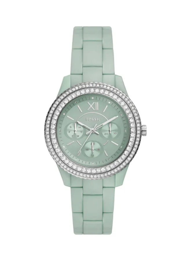 FOSSIL Women's Analog Round Shape Plastic Wrist Watch ES5152 - 37 Mm