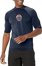 Kanu Surf Men's Mercury UPF 50+ Short Sleeve Sun Protective Rashguard Swim Shirt