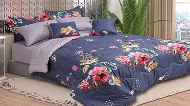 Home Concept AR-036 All Season Bedding Comforter 8-Piece Set for Double Bed, Multicolor