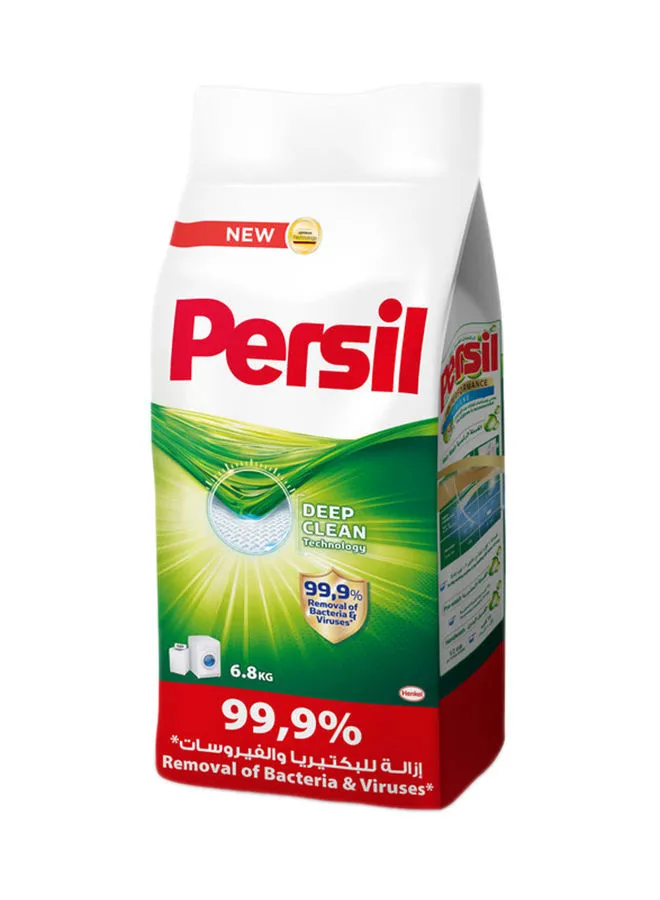 Persil Powder Laundry Detergent With Deep Clean Plus Technology For Perfect Cleanliness And Long Lasting Freshness Green 6.8kg
