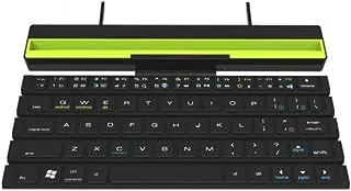 لوحة مفاتيح لاسلكية متعددة الوظائف قابلة للدحرجة من Green Lion (عربي / إنجليزي) - أسود