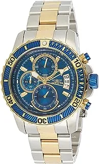 Invicta Mens Quartz Watch, Analog Display and Stainless Steel Strap