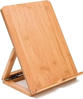 Lipper International 1886 Bamboo Wood Folding Stand for iPad, Samsung, Nexus, Nintendo Switch, and Other Tablets