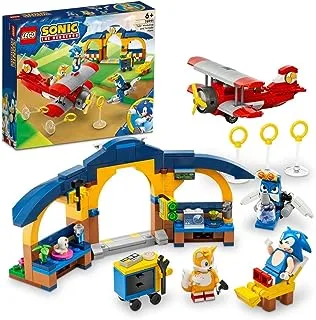 LEGO 76991 Sonic the Hedgehog Tails' Workshop and Tornado Plane Set, Buildable Toy Game with Aeroplane Toy and 4 Character Figures including Tails, Toys for Kids 6 Plus Years Old