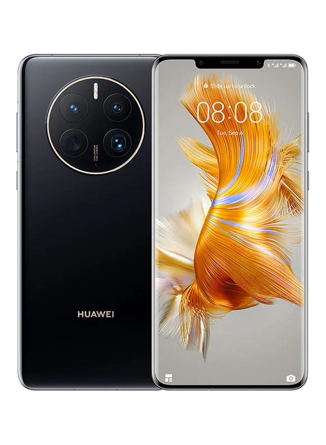 HUAWEI Mate 50 Pro, 6.7-inch OLED Display, 50MP Ultra Aperture Image Camera, IP68, 66W Multi-channel SuperCharge, Dual Sim, Durable Kunlun Glass, 8GB+256GB, Middle-East version, Black