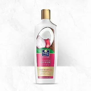 Parachute Advansed Anti-Hairfall Shampoo with Onion and Coconut | Strengthens Hairs and Reduces Hairfall | 0% Harmful Chemicals | 340ml
