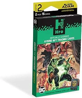 DC Comics Unlock The Multiverse | Hro Chapter 2: 2-Pack Premium Booster Pack, Hybrid NFT Trading Cards, 14 Trading Cards