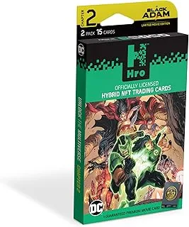 DC Comics Unlock The Multiverse | Hro Chapter 2: 2-Pack Premium Booster Pack, Hybrid NFT Trading Cards, 14 Trading Cards