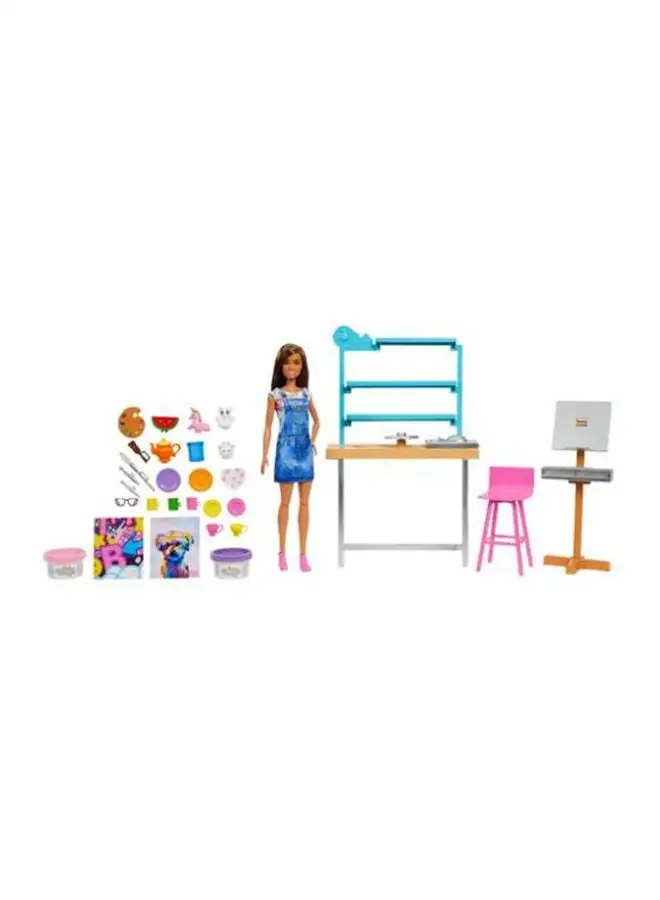 Barbie Relax And Create Art Studio Playset