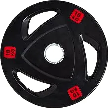 TA Sports DR03 Olympic Weight Plate 10 Kg, Black