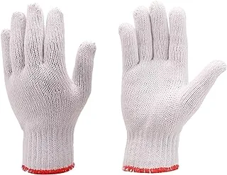 Lawazim Safety Gloves Personal Protective Equipment Hand Protection Lab gloves Work Gloves Non Sterile, White, M, K10034