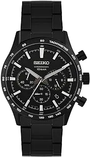 Seiko Dress Chronograph Watch - SSB415P1, Black