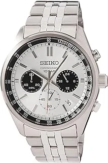 Seiko Dress Chronograph Men's Watch SSB425P1, Silver
