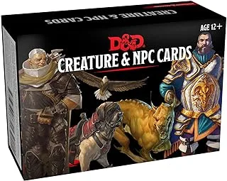 بطاقات Spellbook الأبراج المحصنة والتنينات: بطاقات مخلوق و NPC (ملحق D & D)