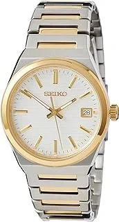 Seiko Dress Chronograph Men's Watch SUR558P1, Silver & Golden