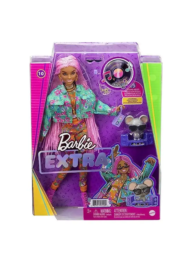 Barbie Barbie Extra Doll - Pink Braids