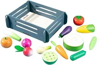 Baanoon Healthy and Unique Vegetable Box, Multicolor, Ages 3+, Wax Pumpkin Vegetables, Wood, Pretend Play Toys, 13 Pieces