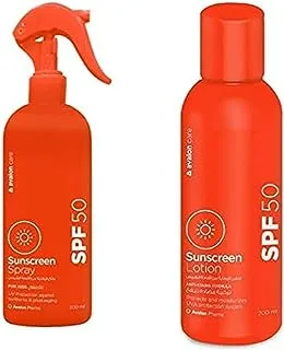 AvalonCare Family Sunscreen Kit (Kids Spray SPF50 + Lotion SPF50)