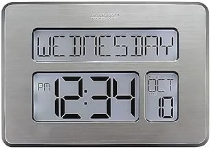 La Crosse Technology C86279 Atomic Full Calendar Clock with Extra Large Digits