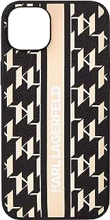 Karl Lagerfeld KLHCP14MPGKLSKW Hard Case for iPhone 14 Plus 6.7 Inch Brown/Brown Monogram Stripe