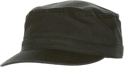 Chef Works Unisex Military Cap, Black, One size