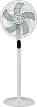 Ugine Fan With Stand,5 Leaf Blade, With Remote control, 12-Speed Level, White- USASF