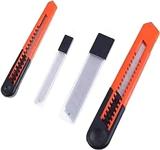 Lawazim Cutter Set 2 Piece With 8 Blades | Orange/Black/Silver