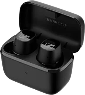 Sennheiser Cx Plus True Wireless Earbuds Bluetooth In Ear Headphones للموسيقى والمكالمات مع إلغاء الضوضاء النشط ، عناصر تحكم باللمس قابلة للتخصيص ، تعزيز الجهير ، Ipx4 وعمر بطارية 24 ساعة ، أسود