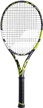 Babolat Pure Aero Tennis Racquet (7th Gen) - Strung with 16g White Babolat Syn Gut at Mid-Range Tension