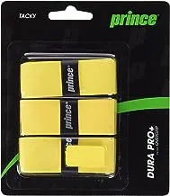 Prince Unisex's Dura Pro Overgrip (Pack of 3) -Gelb, One Size, Onesize