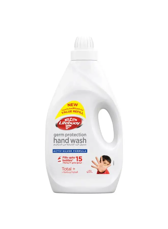 Lifebuoy Antibacterial Hand Wash Refill Total 10 Clear 3Liters
