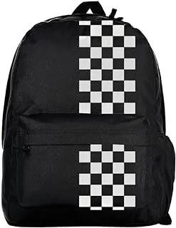KO:LN Black & White Unisex Kids KL-SS23-BG-16 Checkered Backpack