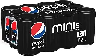 Pepsi Max, Carbonated Soft Drink, 150ml Pack of 12