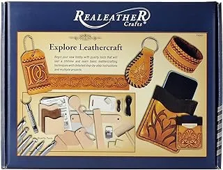 Explore Leathercraft Kit, Includes Instructions and Materials for Projects, Assorted