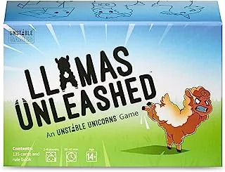 Llamas Unleashed Card Game - من صانعي Unstable Unicorns - لعبة بطاقات إستراتيجية ولعبة حفلات للبالغين والمراهقين