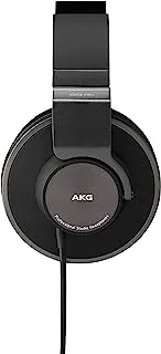 سماعات الرأس Akg Pro Audio K553 Mkii فوق الأذن ، مغلقة الظهر ، قابلة للطي ، سوداء