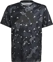 adidas Unisex Child Train Essentials Seasonal Aeroready Allover Print Regular-Fit T-Shirt