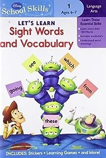 Disney Lets Learn Sight Words & Vocabulary NO 2 Book for Pre-K Kids Age Between 5 to 6