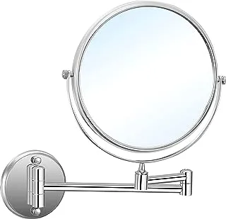NOFER Extensible x3 magnifying mirror with two faces in chromed BRASS